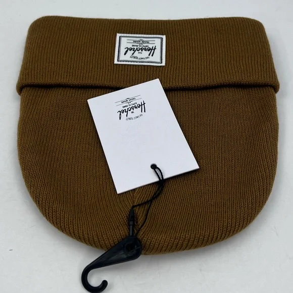 HERSCHEL SUPPLY CO. CAMEL COLOR, DOUBLE LINED VERY WARM BEANIE,UNISEX, ONE SIZE - Picture 10 of 16